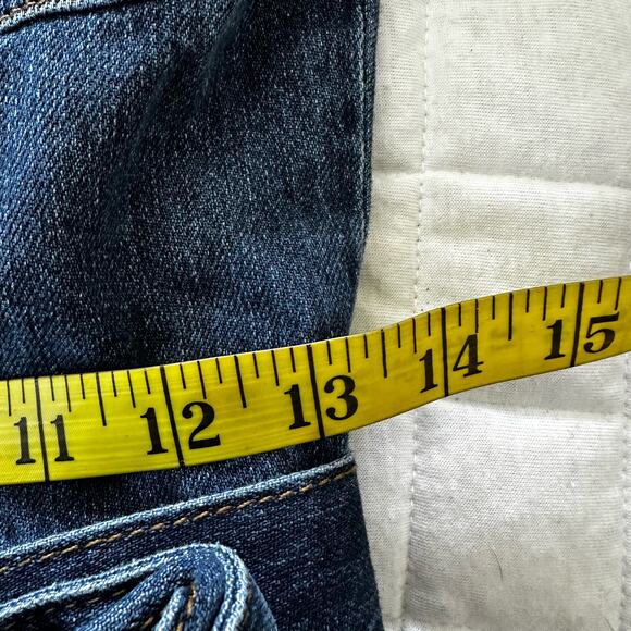 BASH Womens Jumpsuit Denim Dark Wash Belted Bohemian Casual Straight Leg 34 US 2 - Picture 10 of 14